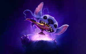 Stitch i čarolija ljubičaste lampe Stitch i čarolija ljubičaste lampe